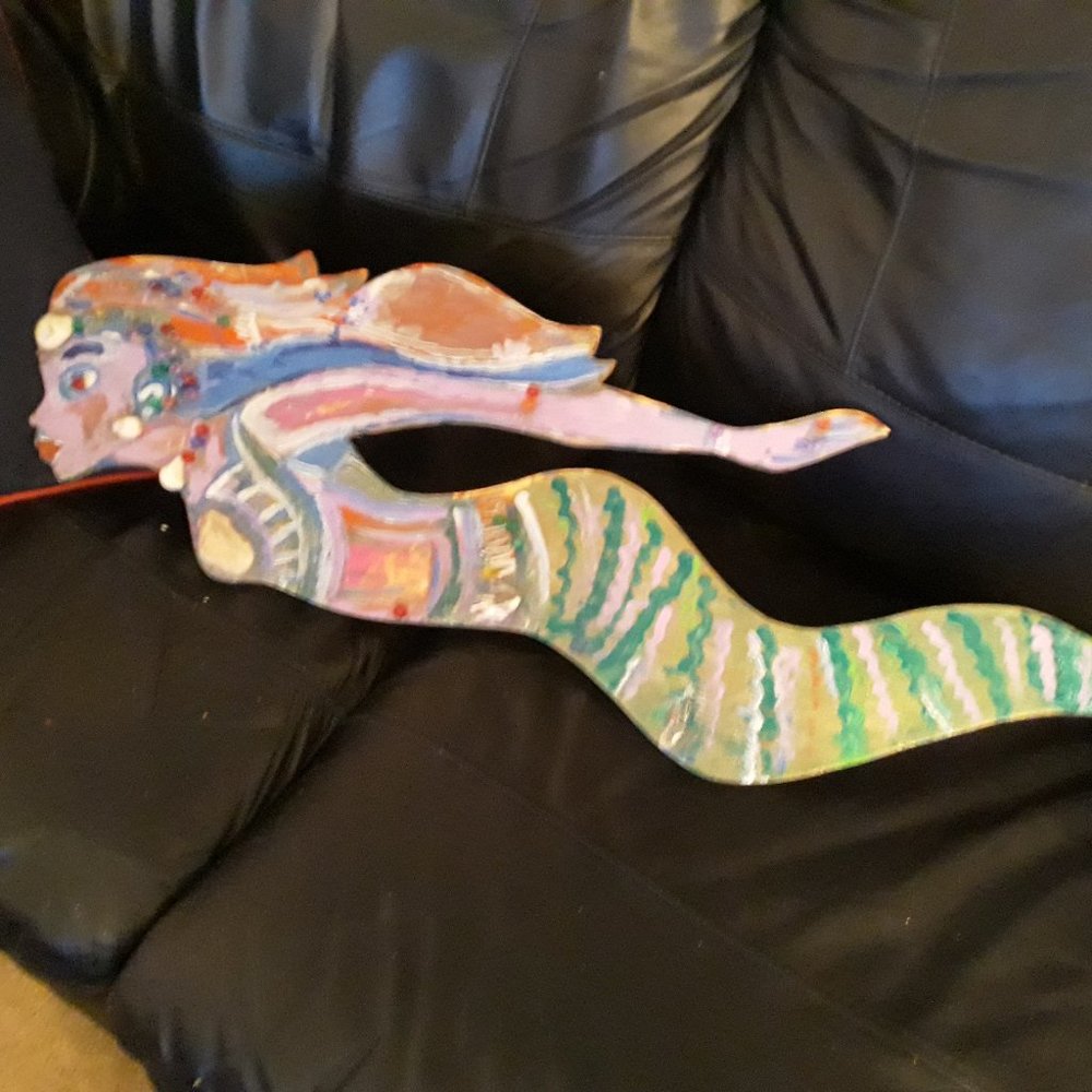 Made to order HAND PAINTED MERMAID WALL HANGINGs